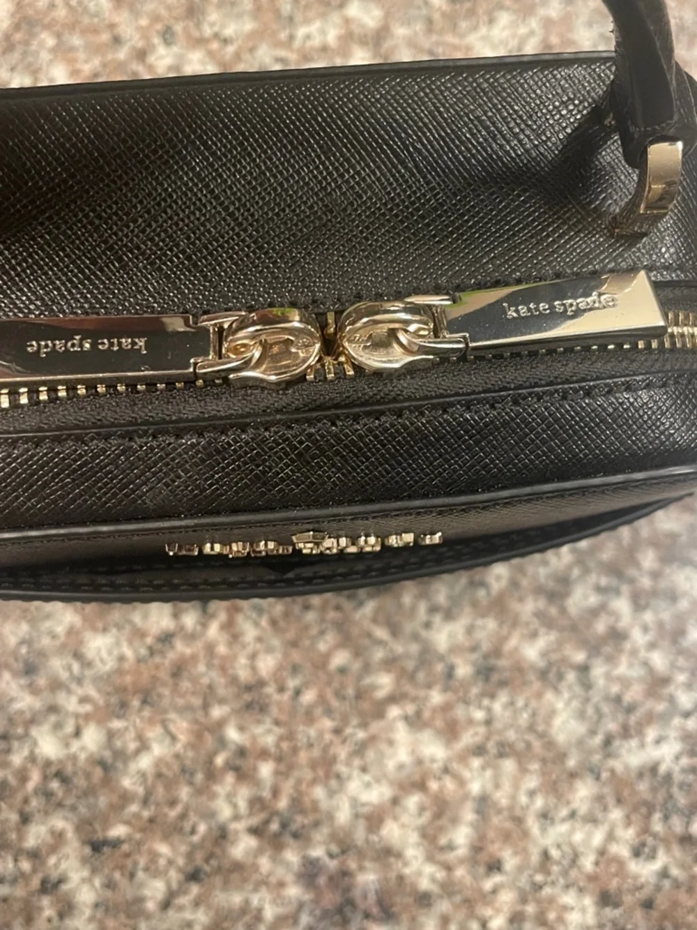 Kate Spade ♠️ New York Black Structured Top Handle Bag - Picture 3 of 11